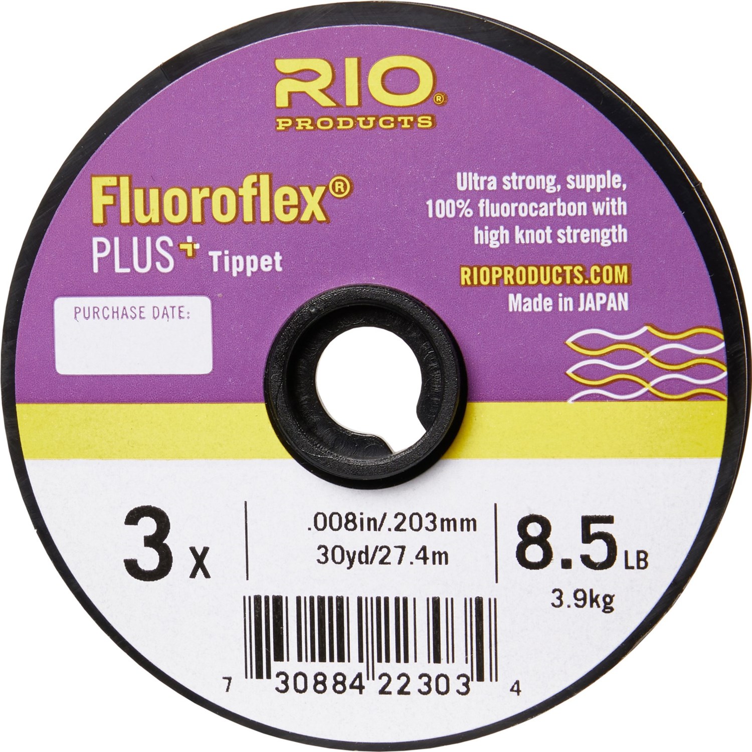 100YD GUIDE SPOOL OF RIO FLUOROFLEX STRONG TIPPET 3X 8.8 LB 100