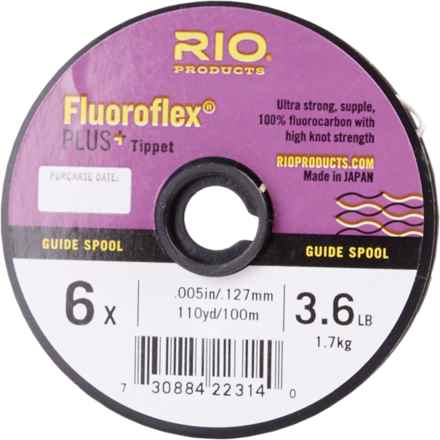 Rio Products Fluoroflex Plus Tippet - 6X, 3.6 lb., 110 yds. in Clear