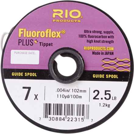 Rio Products Fluoroflex Plus Tippet - 7X, 2.5 lb., 110 yds. in Clear