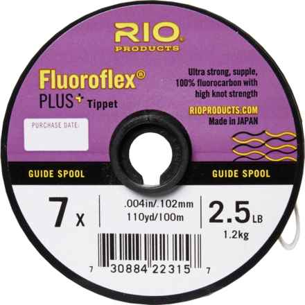 Rio Products Fluoroflex® Plus Tippet - 7X, 2.5 lb., 110 yds. in Clear