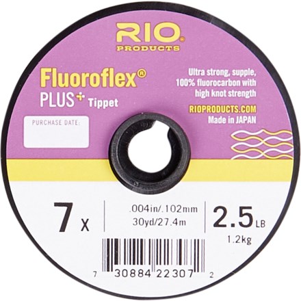 Rio Products Fluoroflex® Plus Tippet - 7X, 2.5 lb., 30 yds. in Clear