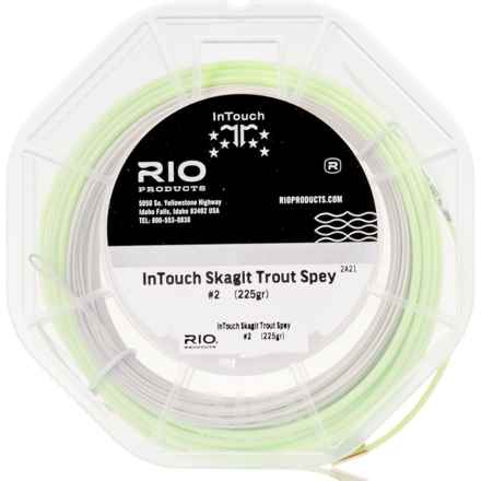 Rio Products InTouch Skagit Trout Spey Fly Line in Chartreuse/Orange/Grey