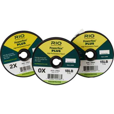 Rio Products Powerflex Plus Tippet - 0X-2X, 50 yd., 3-Pack in Clear