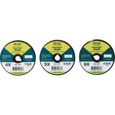 Rio Products Powerflex Plus Tippet - 3-Pack, 4x-6x wt, 50 yd. in Clear