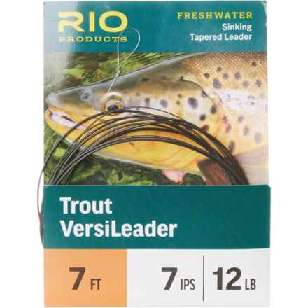 Rio Products Trout VersiLeader Freshwater Sinking Tapered Leader - 7’, 7IPS, 12 lb. in Black Loop