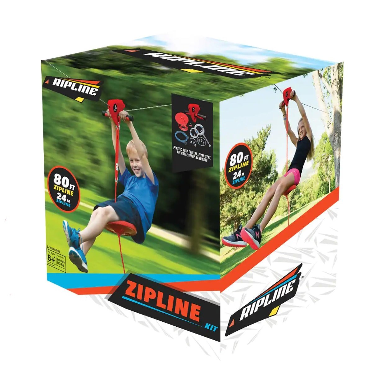 Ripline Zipline Kit without Spring Brake 80’ Save 55