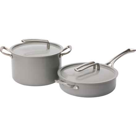 RISA KITCHEN Nonstick Cermaic Cookware Set - 6-Piece in Grey