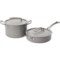 RISA KITCHEN Nonstick Cermaic Cookware Set - 6-Piece in Grey