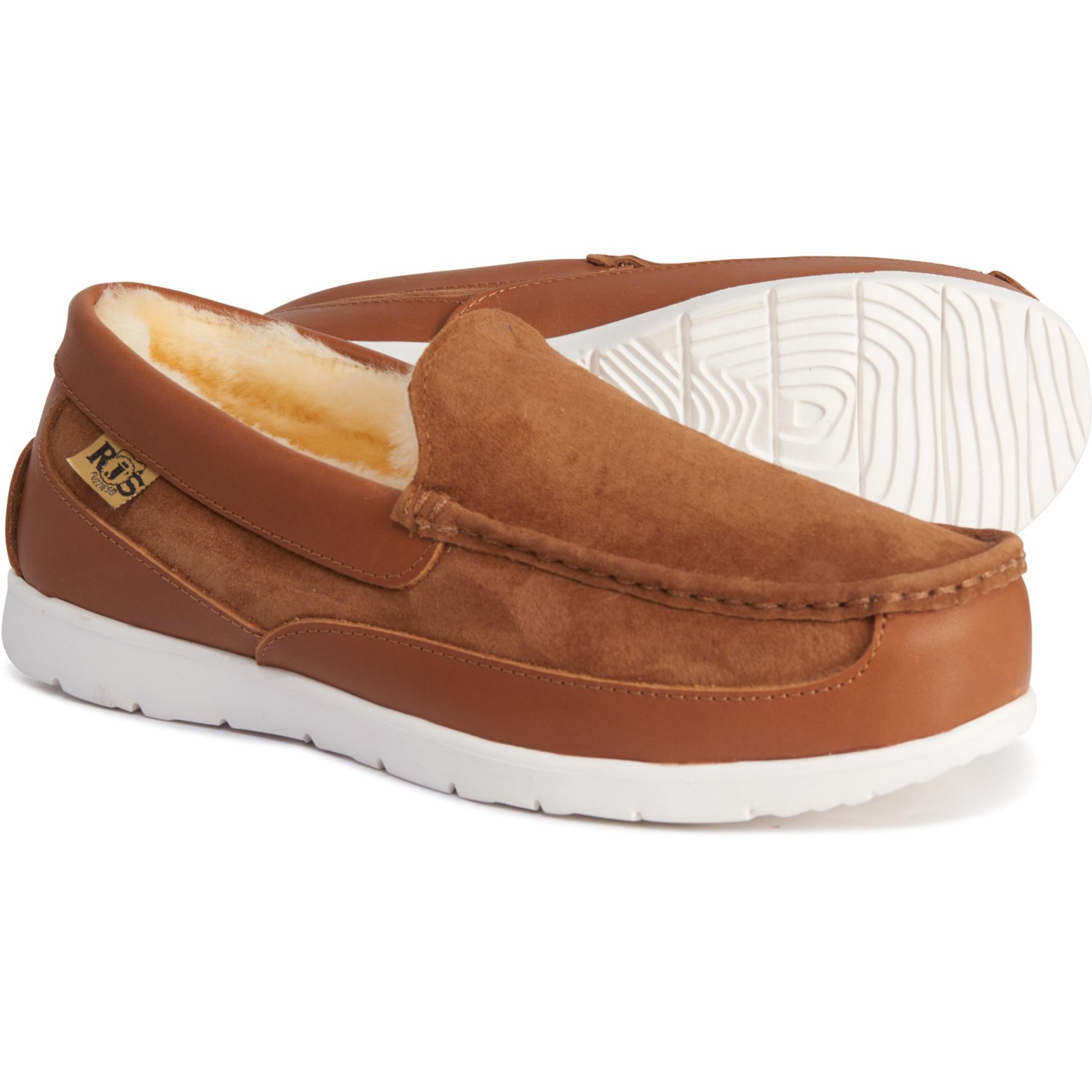 fur lined moccasins mens