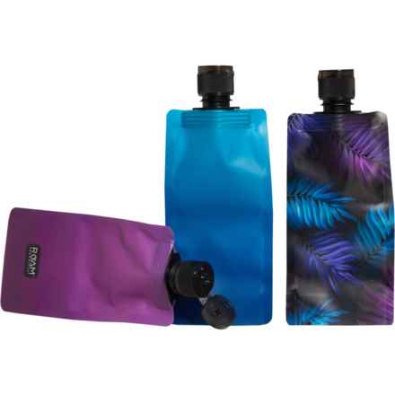 ROAM AND REPEAT Flat Travel Bottles - 3-Piece, 3 oz. in Ombre Palms