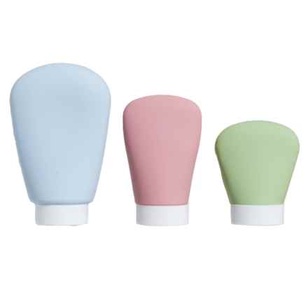 ROAM AND REPEAT Multi-Sized Travel Bottles - 3-Piece in Blue/Pink/Green