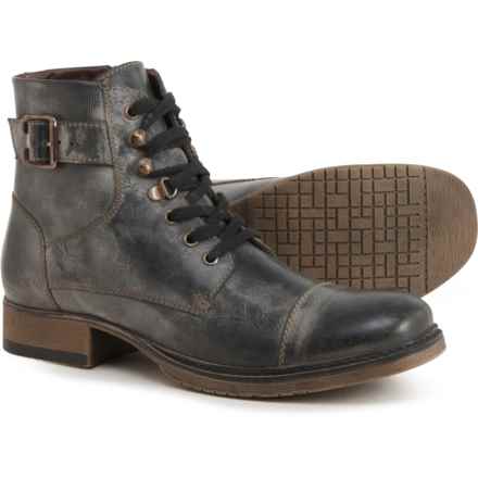 ROAN BY BED STU Dean Boots - Leather (For Men) in Dark Grey Rust