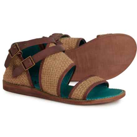 ROAN BY BED STU Harlow Double-Buckle Sandals (For Women) in Almond Mm Hd