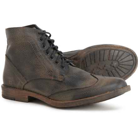ROAN BY BED STU Outlaw Wingtip Boots - Leather (For Men) in Black Barcelona Rust