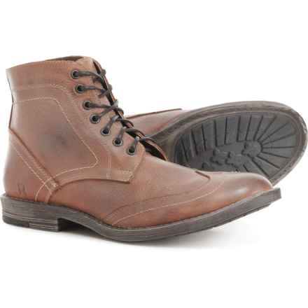 ROAN BY BED STU Outlaw Wingtip Boots - Leather (For Men) in Encino Meil White