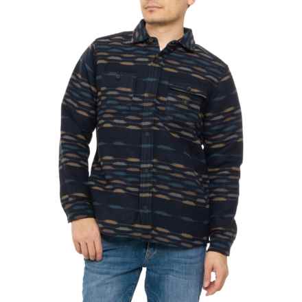 ROARK Andes Flannel Shirt Jacket in Dark Navy Sosho