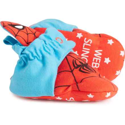 Robeez Infant Boys Spider-Man Snap Booties in Red