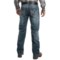 144YH_2 Rock & Roll Cowboy Abstract A Jeans - Straight Leg (For Men)