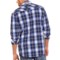 9934D_2 Rock & Roll Cowboy Cotton Satin Plaid Shirt - Snap Front, Long Sleeve (For Men)