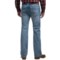 166NF_2 Rock & Roll Cowboy Pistol Ivory Bar Stitch Jeans - Straight Leg, Regular Fit (For Men)