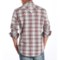121FR_2 Rock & Roll Cowboy Poplin Plaid Shirt with Embroidery - Snap Front, Long Sleeve (For Men)