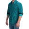 120VM_3 Rock & Roll Cowboy Poplin Print Shirt with Piping - Snap Front, Long Sleeve (For Men)