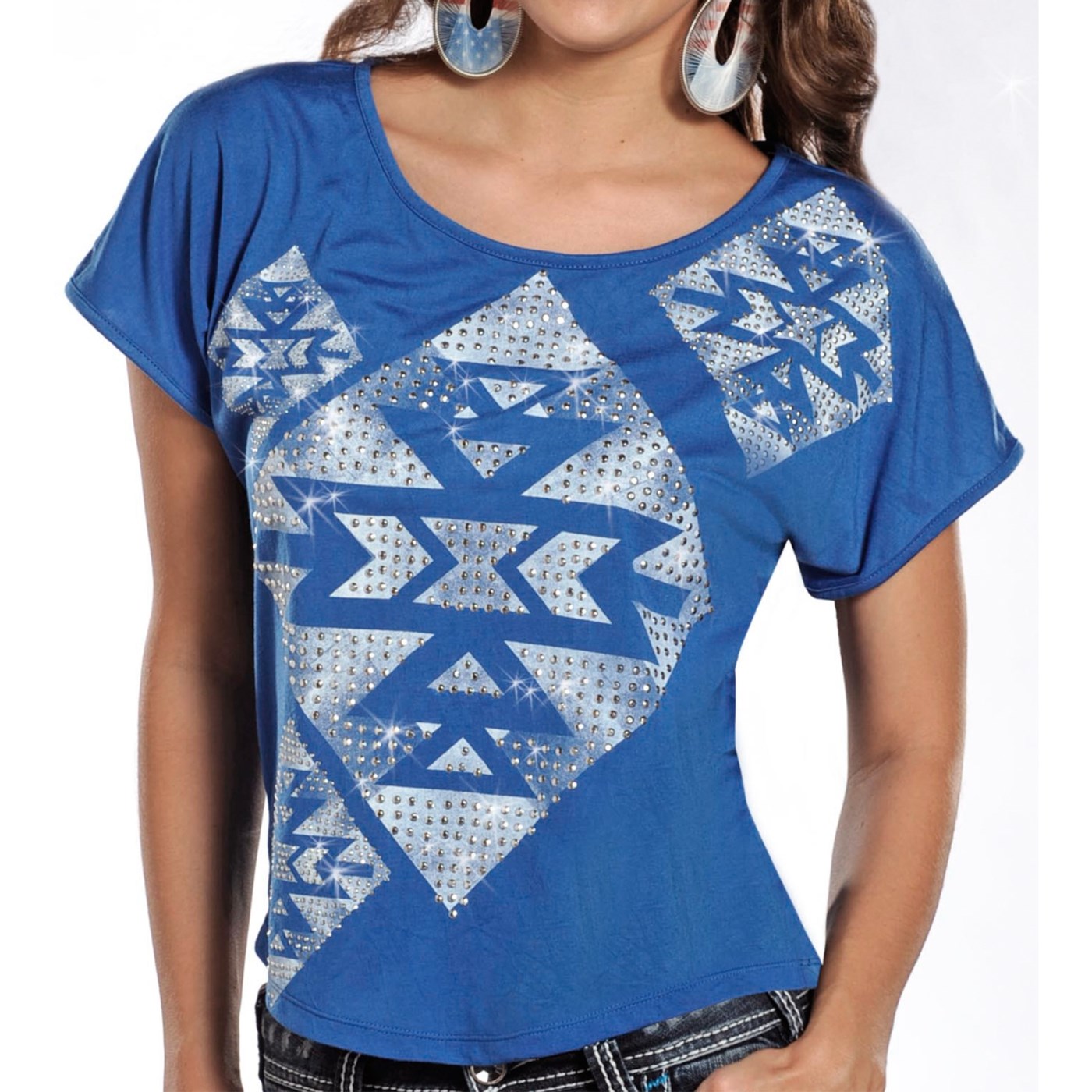 Rock & Roll Cowgirl Aztec Burnout Shirt (For Women) 9299M 62