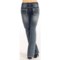 144MN_4 Rock & Roll Cowgirl Border Diamond Bootcut Jeans - Low Rise (For Women)