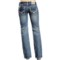 9300C_3 Rock & Roll Cowgirl Chevron Whisker Boyfriend Jeans - Low Rise (For Women)