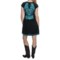 5253X_3 Rock & Roll Cowgirl Cross Embroidered Smocked Dress - V-Neck, Short Sleeve (For Women)