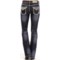 9855F_2 Rock & Roll Cowgirl Embellished Jeans - Mid Rise, Bootcut (For Women)