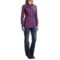 247HR_2 Rock & Roll Cowgirl Embroidered Plaid Shirt - Snap Front, Long Sleeve (For Women)