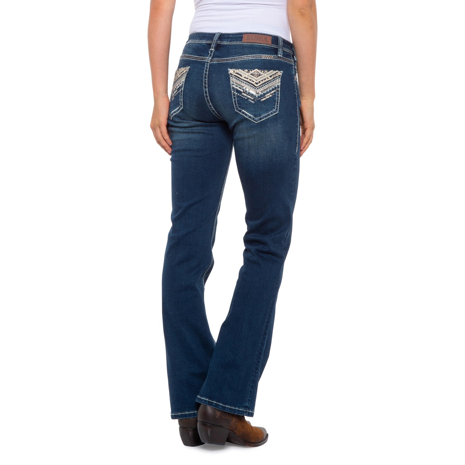 Rock & Roll Cowgirl Extra Stretch Rival Jeans (For Women) - Save 47%