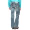 204DV_4 Rock & Roll Cowgirl Horizontal Embroidery Jeans - Bootcut (For Women)