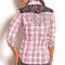 144GN_2 Rock & Roll Cowgirl Lace Shoulder Western Shirt - Snap Front, Long Sleeve (For Women)