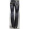 7963T_3 Rock & Roll Cowgirl Rhinestone Railroad Stitch Jeans - Low Rise, Bootcut (For Women)