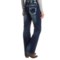 247HU_2 Rock & Roll Cowgirl Rhinestone Riding Jeans - Bootcut (For Women)