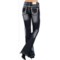 8521X_3 Rock & Roll Cowgirl Rhinestone-Trimmed Jeans - Bootcut, Mid Rise (For Women)