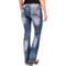 204GA_2 Rock & Roll Cowgirl Rival Multi Chevron Stitch Jeans - Slim Fit, Low Rise, Bootcut (For Women)