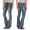 345FV_3 Rock & Roll Cowgirl Rival Raw-Edge Pocket Jeans - Low Rise, Bootcut (For Women)