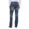 344YG_2 Rock & Roll Cowgirl Stitched Pocket Boyfriend Jeans - Bootcut (For Women)