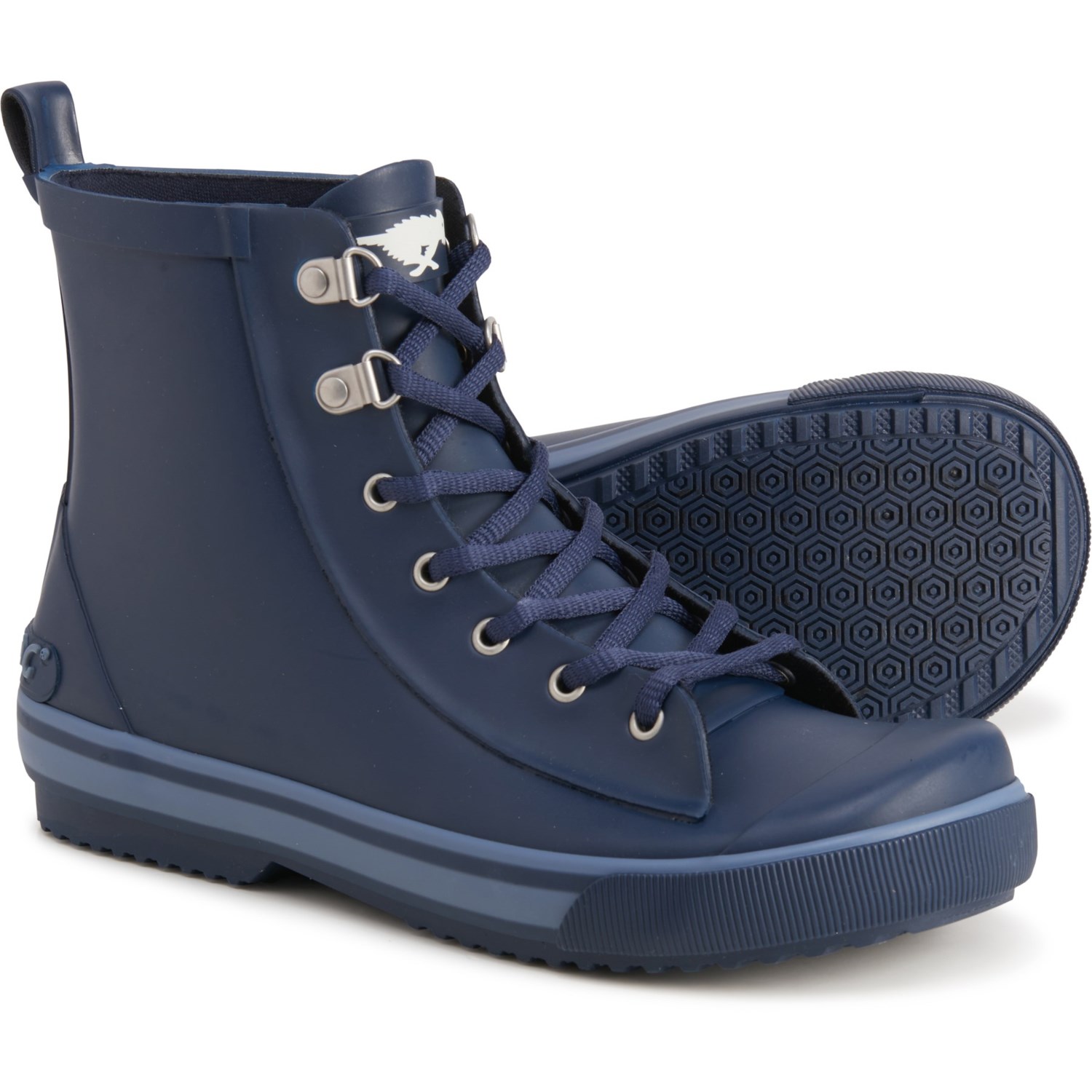 lace up navy boots