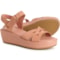 Rockport Amira Wedge Sandals - Leather (For Women) in Pink