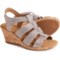 Rockport Briah New Gladiator Wedge Sandals - Leather (For Women) in Metallic