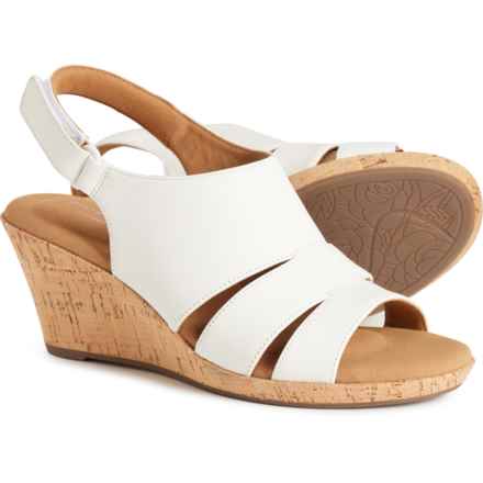 Rockport Briah Sling Wedge Sandals - Leather (For Women) in White