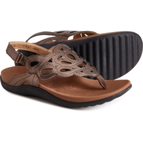 Rockport Ridge Sling 2 Comfort Sandals (For Women) in Bronze Leather Synthetic