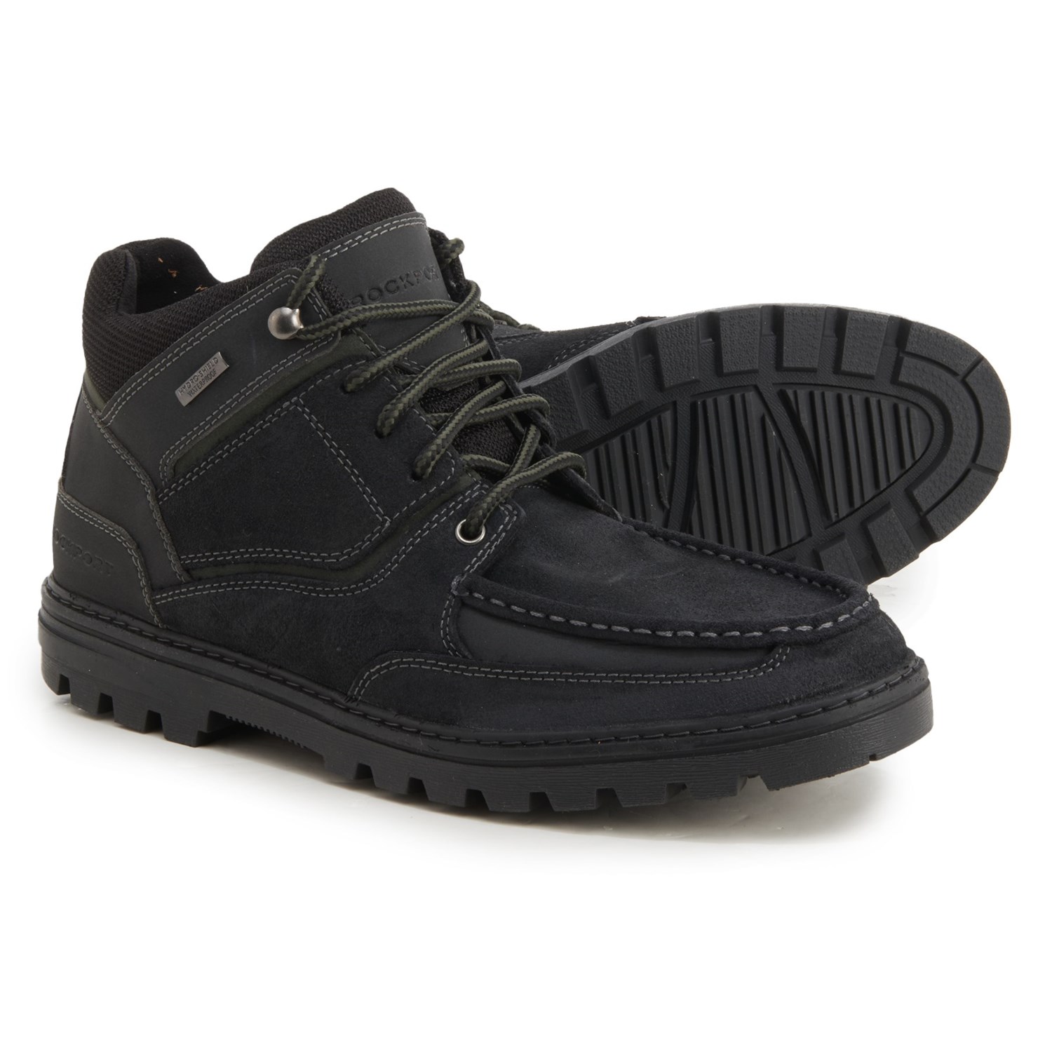 black suede waterproof boots