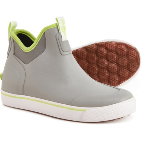 Rocky Big Boys and Girls Dry-Strike Deck Boots - Waterproof in Charcoal & Lime