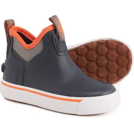 Rocky Big Kids Dry-Strike Waterproof Navy & Orange Deck Boot