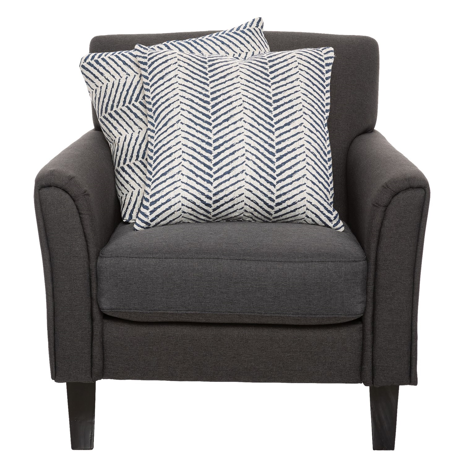 Rodeo Home Oslo Linen Look Navy Throw Pillows 2 Pack 20x20